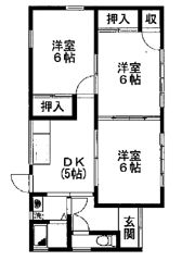 日下貸家2号棟の間取り画像