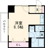 サテンドール黒髪の間取り画像