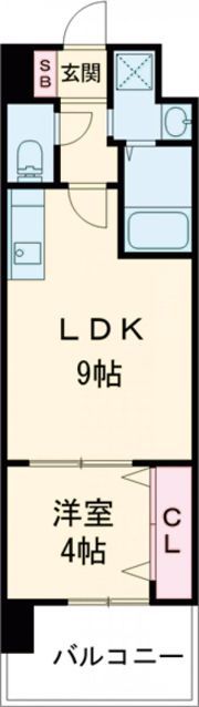 レクシア堺東の間取り画像