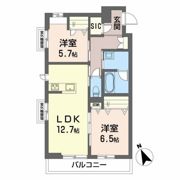 フォンテーヌSフラットの間取り画像
