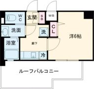 エステムコート神戸元町Ⅱリザーヴの間取り画像