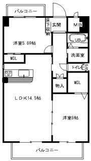 ハイウイング要の間取り画像