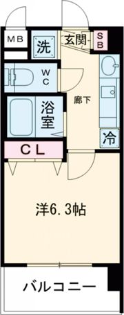 プレサンス名古屋城前ラバンカの間取り画像