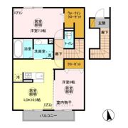 レガート知手 Cの間取り画像