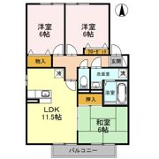 ハイツミモザ A棟の間取り画像