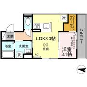 プレミア尾長西 B棟の間取り画像