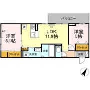 Avenir笹貫Ⅰの間取り画像