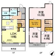 Avenir笹貫Ⅱの間取り画像