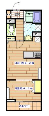 リーブルファイン相模原共和の間取り画像