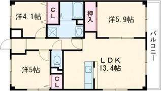 エバーグリーン堂本の間取り画像