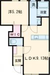 リーブルファイン東磯山の間取り画像