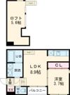 蛍池ヒルズ バルの間取り画像