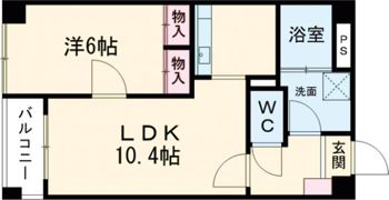 コートベネッセ熊本駅南の間取り画像