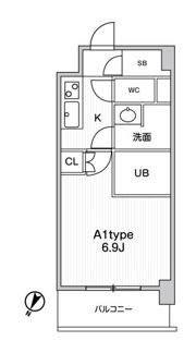 JMF Residence 町田の間取り画像