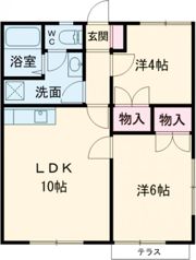 フロントスクエアー2の間取り画像