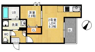 REGALEST 中須(仮称 REGALEST 中須2)の間取り画像