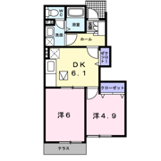プラシード カーサBの間取り画像
