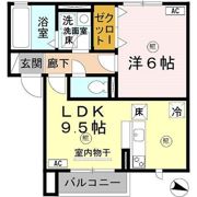 ヴィラ・シャロム A棟の間取り画像