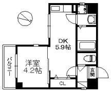ヴェルデ薬院の間取り画像