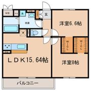 ハレオハナの間取り画像