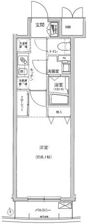 ハーモニーレジデンス東京シティゲートの間取り画像