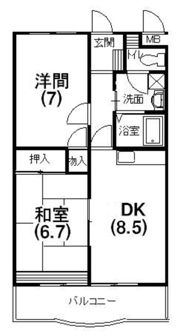 ハミング弥生の間取り画像