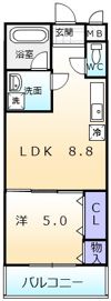フジパレス和泉中央Ⅱ番館の間取り画像