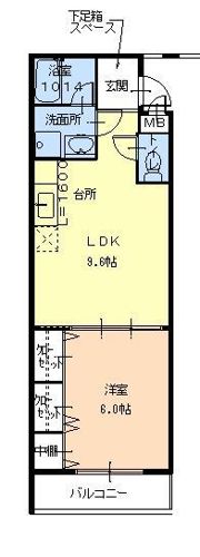 コリーヌ池上の間取り画像
