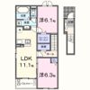 クレールBの間取り画像