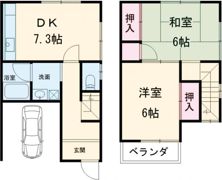ロレーヌハイツ宝殿2×4の間取り画像