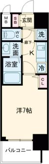 プレサンス三宮ディライトの間取り画像