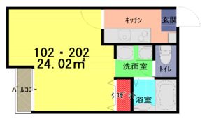 アークシティ的場の間取り画像