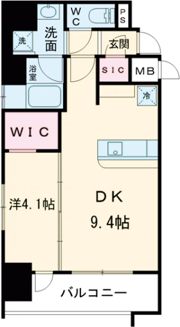 エステムコート新神戸Ⅱ駅前山手の間取り画像