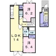 ベルオーブWの間取り画像