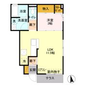 エスペランサアーク Bの間取り画像