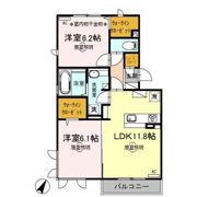 ﾛｲｼﾞｪﾝﾄﾊﾟｰｸｽ ﾚｲｸﾀｳﾝ Ⅱ Lの間取り画像