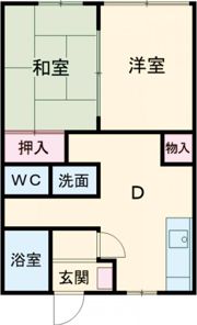 サンライズノザキの間取り画像
