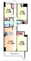 ライオンズマンション町田駅前の間取り画像