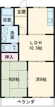 クリエートタウニーC棟の間取り画像