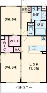 メゾン錦Ⅱの間取り画像