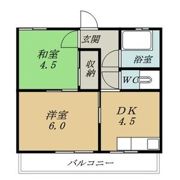 ツガネマンションの間取り画像