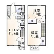 グレース・イン吉見A棟の間取り画像