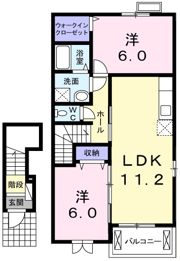 エクセレント・ネサキ Gの間取り画像