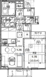 IEDES泉滝尻の間取り画像