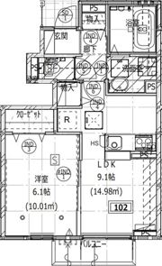 IEDES泉滝尻の間取り画像