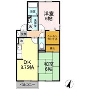 エンゼルハイム B棟の間取り画像