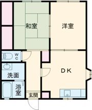 優コーポの間取り画像