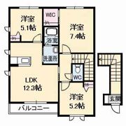 シャーメゾン B棟の間取り画像