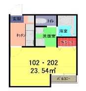 プラージュ春日部の間取り画像