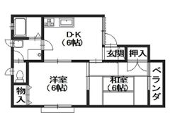 ファミールパレスA棟の間取り画像
